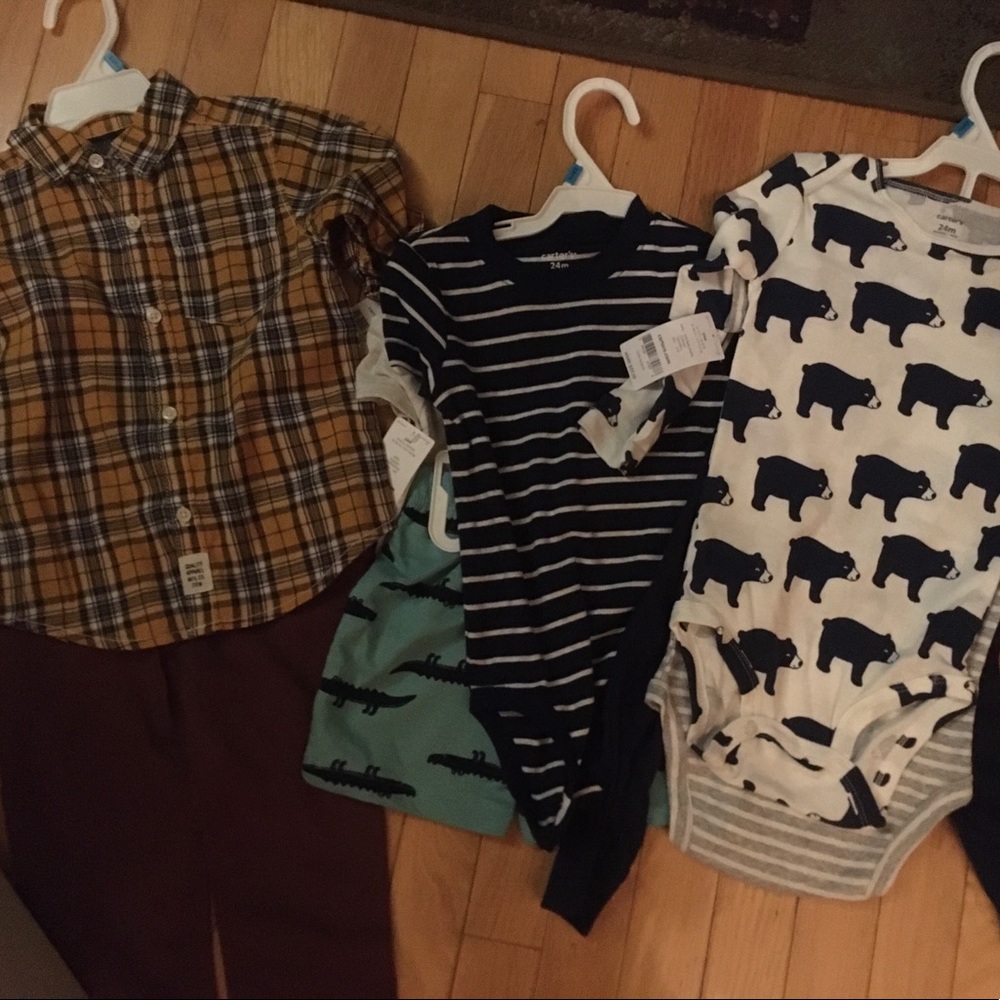NWT bundle Carters 9 pieces boys 24 months